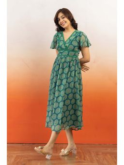 Polago Clothing - Green Lace Dress