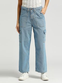 Pepe Jeans - Cargo Straight Fit High Waist Jeans