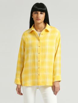 Pepe Jeans - Georgia Oversize Button Down Checks Shirt