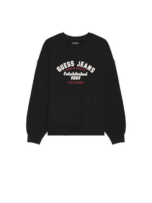 Guess Jeans Black Cotton Men Sweatshirt main image 1