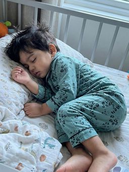 The Boo Boo Club - Teal Pure Cotton Printed Shirt With Pyjama