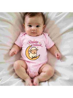 KNITROOT - Pink Cotton Printed Bodysuit