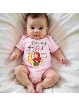 KNITROOT - Pink Cotton Printed Bodysuit