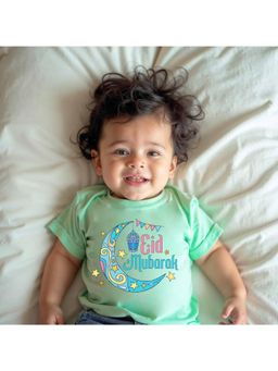 KNITROOT - Green Cotton Printed T-Shirt