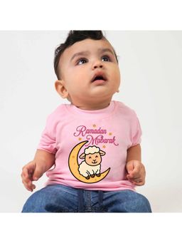 KNITROOT - Pink Cotton Printed T-Shirt