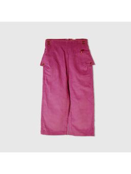 Purple United Kids - Pink Corduroy Solid Trouser