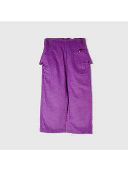 Purple United Kids - Purple Corduroy Solid Trouser