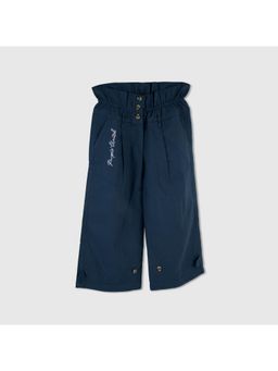 Purple United Kids - Teal Cotton Solid Trouser