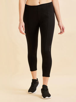 Sweet Dreams - Women Solid Ankle Tights - Black