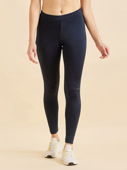 Sweet Dreams - Women Solid Ankle Tights - Navy Blue