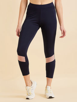 Sweet Dreams - Women Solid Ankle Tights - Navy Blue