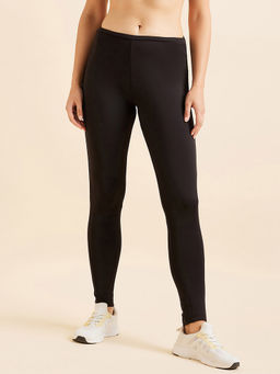 Sweet Dreams - Women Solid Ankle Tights - Black