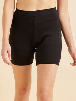 Sweet Dreams - Women Solid Shorts - Black