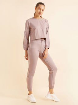 Sweet Dreams - Women Solid Full Sleeves Pyjama Set - Pink (Set of 2)