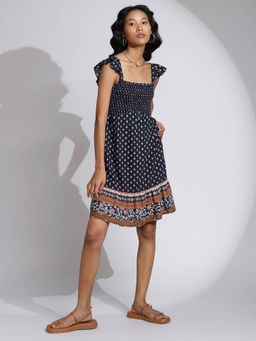 Label Ritu Kumar - Sleeveless Printed Short Dress