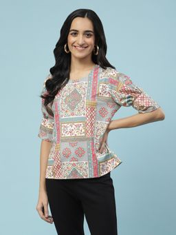 Aarke Ritu Kumar - Multi-Color Printed Top