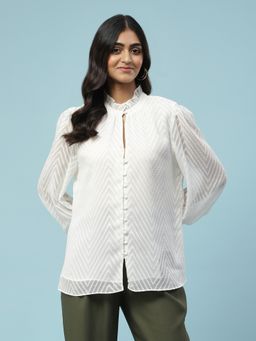 Aarke Ritu Kumar - White Embroidered Top