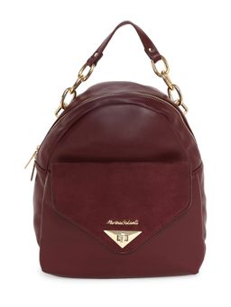 Marina Galanti - Wine Color Soft PU Material Medium Size Backpack - MB0381BK2021