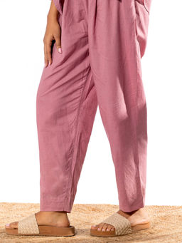 PANTS AND PAJAMAS - Pink Cotton Salwar