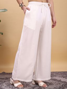 Tikhi Imli - Off White Color Rayon Palazzo