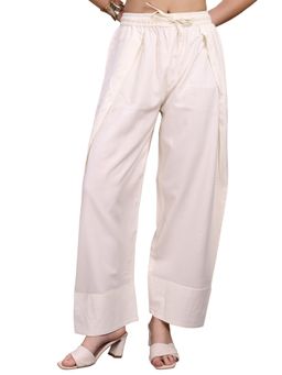 Tikhi Imli - Off White Color Rayon Farshi Pant