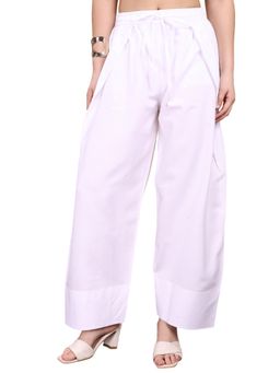 Tikhi Imli - White Color Rayon Farshi Salwar