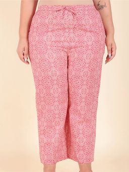 ARAMYA - Pink Soft Cotton Bandhani Pant