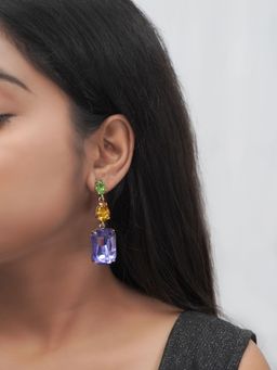 Niscka - Rhinestone Crystal Drop Earrings