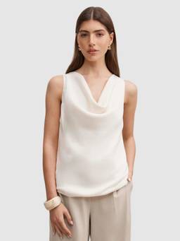 Forever New - White Hailey Cowl Cami Top