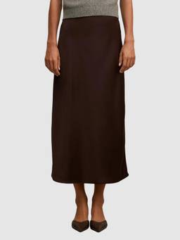 Forever New - Brown Sally Satin Skirt