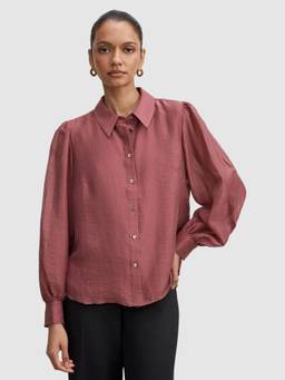Forever New - Pink Avery Petite Long Sleeve Shirt