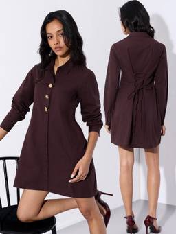 The Souled Store - Purple Casual Solids: Viola Dress