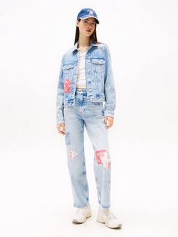 Tommy Hilfiger - Blue Regular Fit Cotton Spread Collar Denim Jacket