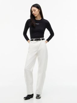 Tommy Hilfiger - Black Solid Slim Fit Cotton T-Shirt