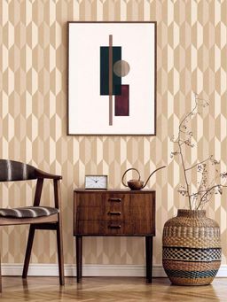 Excel - Wallpaper Compact Beige Arrow Weave