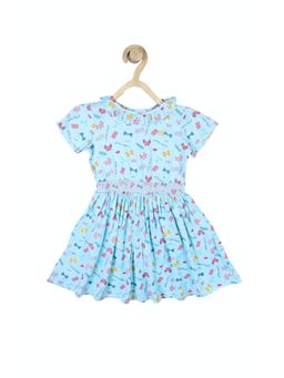 Allen Solly Junior - Girls Blue Printed Gown