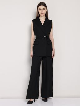 Cover Story - Black Co-Ord Set with Belt