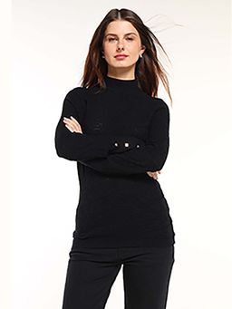 Cover Story - Knitted Black Sweater