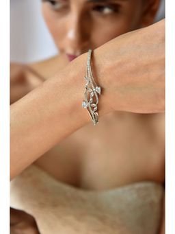 SWABHIMANN - Fabiola Silver Plated Zirconia Bracelet