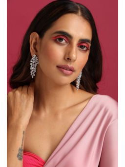 SWABHIMANN - Alice White Zirconia Dangler Earrings