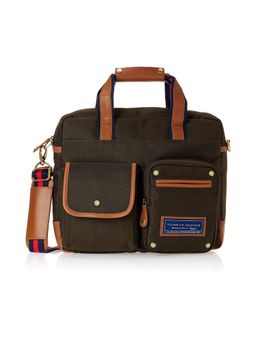 Tommy Hilfiger - Franklin Horizontal New Laptop Business Case Bag Brown (8903496164541)
