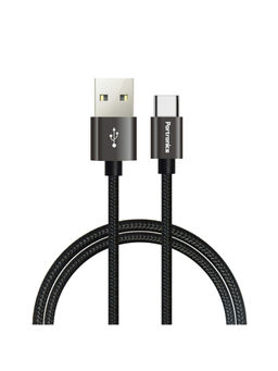 Portronics - Konnect Pro POR-793 Type-C Cable - 3.9 Feet (1.2 Meters) (Black)