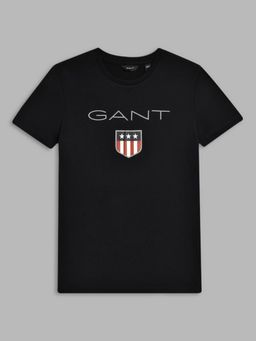 GANT - Kids Boys Black Printed T-shirt