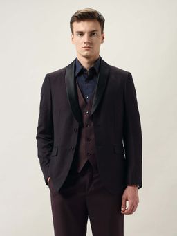 Arrow - Men Jacquard Three Piece Ceremony Suit