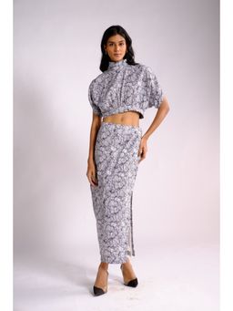 BUDUN - Amy Printed Straight Maxi Skirt