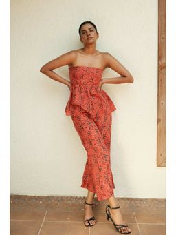 BUDUN - Lianne Printed High Waisted Flared Pants