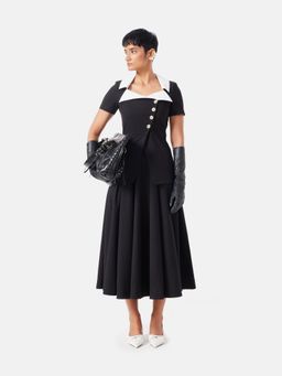 Notebook - Black Polyester Top with Skirt