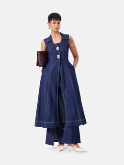 Notebook - Blue Denim Kurta with Pant