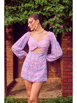 Jade by Ashima - Purple Floral Dress