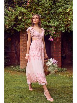 Jade by Ashima - Ruffle Printed Dress